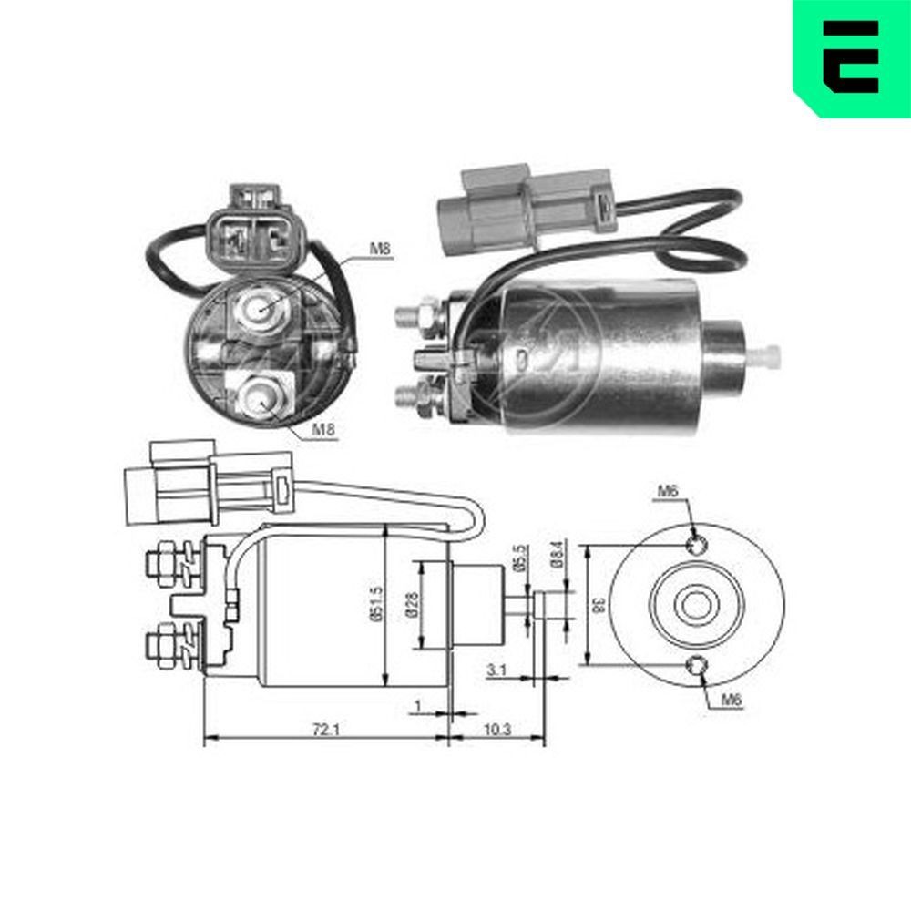 ERA Elettromagnete motorino avviamento ZM794 ERA ZM794 Elettrocalamita motorino avviamento Nissan Pick Up MD21 originale prezzo
