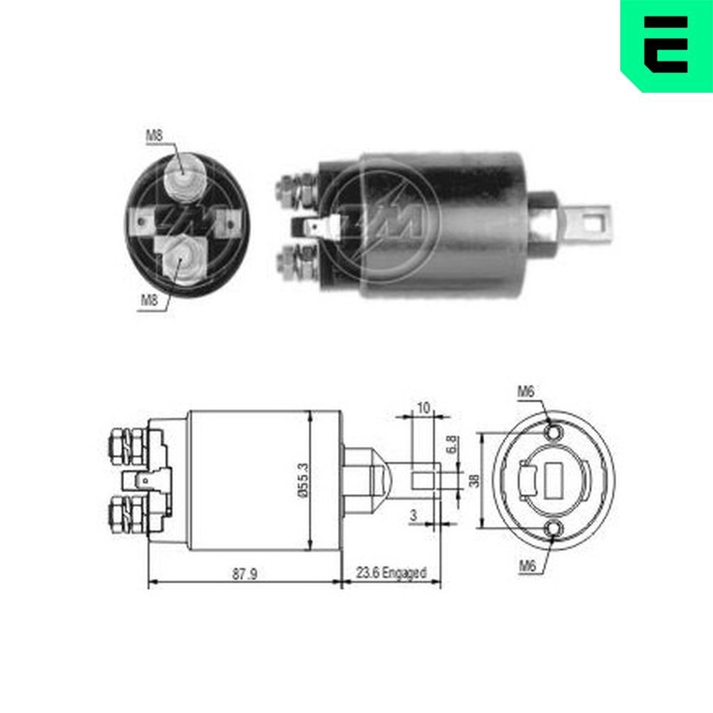 ERA Magnetschalter, Anlasser ZM891 Magnetschalter Starter ERA 2 ZM891 günstig
