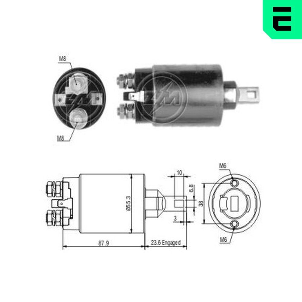 ERA Innslag, starter ZM893 ERA ZM893 Starter solenoid PROTON Jumbuck Pick-up til en fordelagtig pris