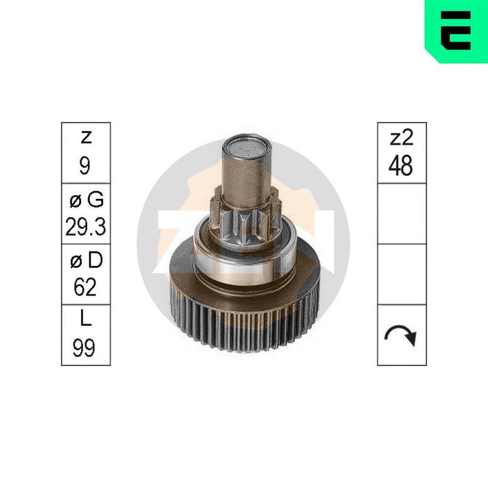 ERA Frihjulsväxel, startmotor ZN0815 ERA ZN0815 frihjulsväxel, startmotor FIAT GRANDE PUNTO
