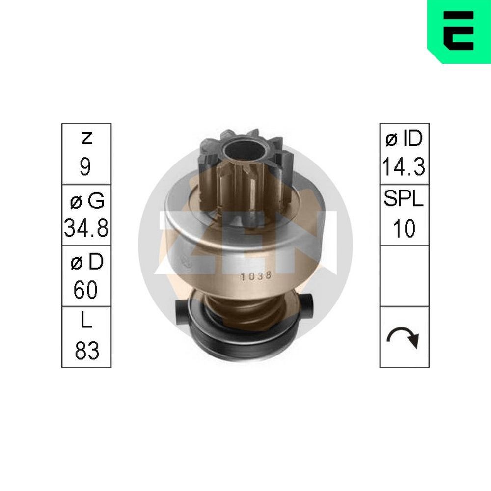 ERA Vabajooks, starter ZN1038 ERA ZN1038 Vabajooks, starter Mercedes S212 hind