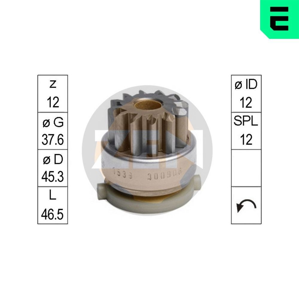 ERA Friløbsgear, starter ZN1539 ERA ZN1539 FORD Transit Mk6 Ladvogn / Chassis (V347, V348) Friløbsgear, starter til en rimelig pris