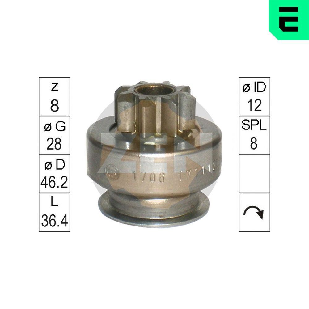 ERA Anlasserfreilauf ZN1706 ZN1706 ERA Mitsubishi Lancer 7 Limousine Freilaufgetriebe, Starter Kosten