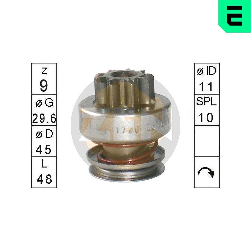 ERA Friløbsgear, starter ZN1720 ERA ZN1720 originale Toyota Paseo EL54 Friløbsgear, starter hvad koster
