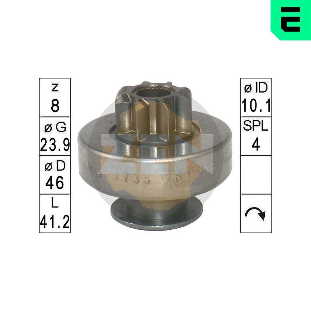 ERA Friløbsgear, starter ZN1735 ERA ZN1735 Friløbsgear, starter Dacia Dokker Express billig