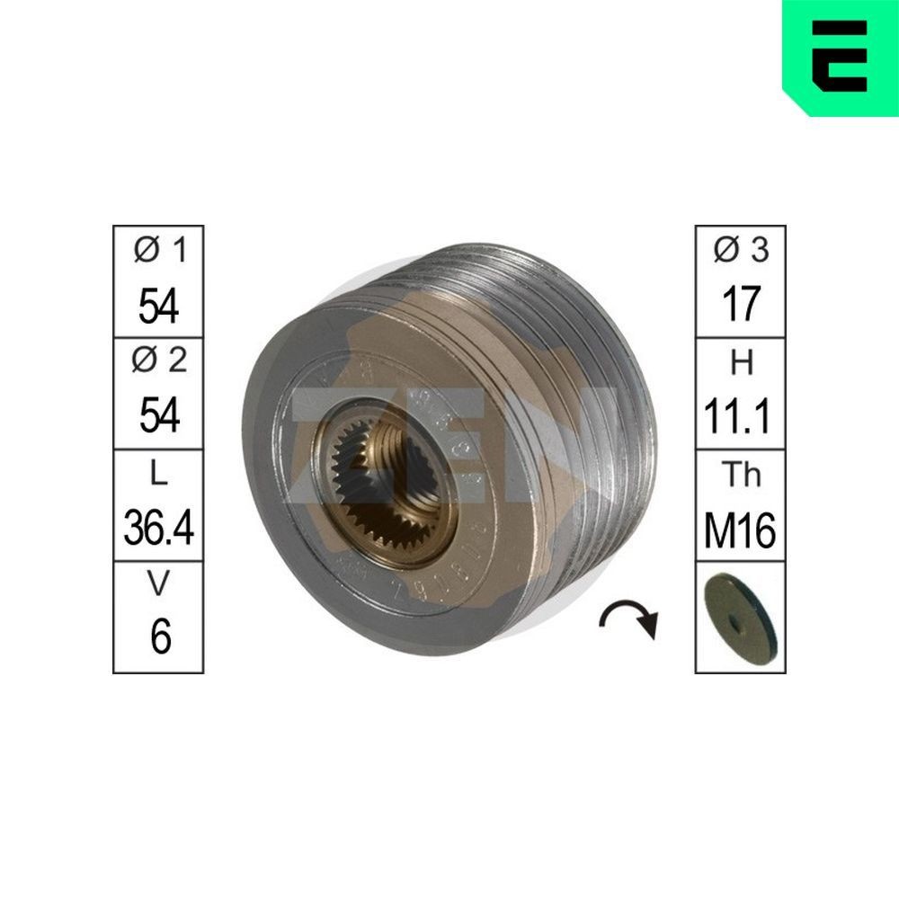 ERA Alternator Freewheel Clutch ZN5396 ERA ZN5396 AR8 Platform/Chassis (280) freewheel clutch alternator price