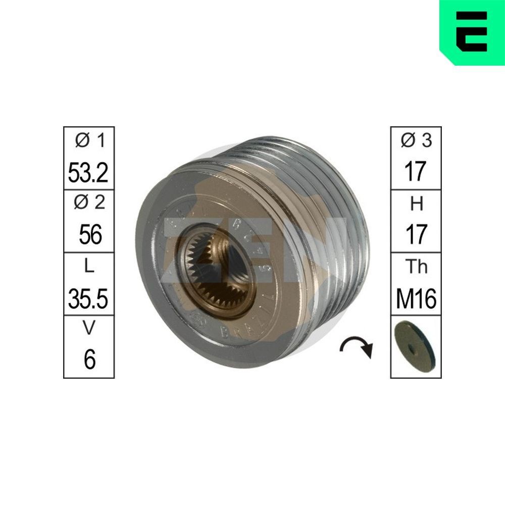 ERA Generator friløbskobling ZN5429 Friløbskobling ERA SsangYoung ACTYON ZN5429