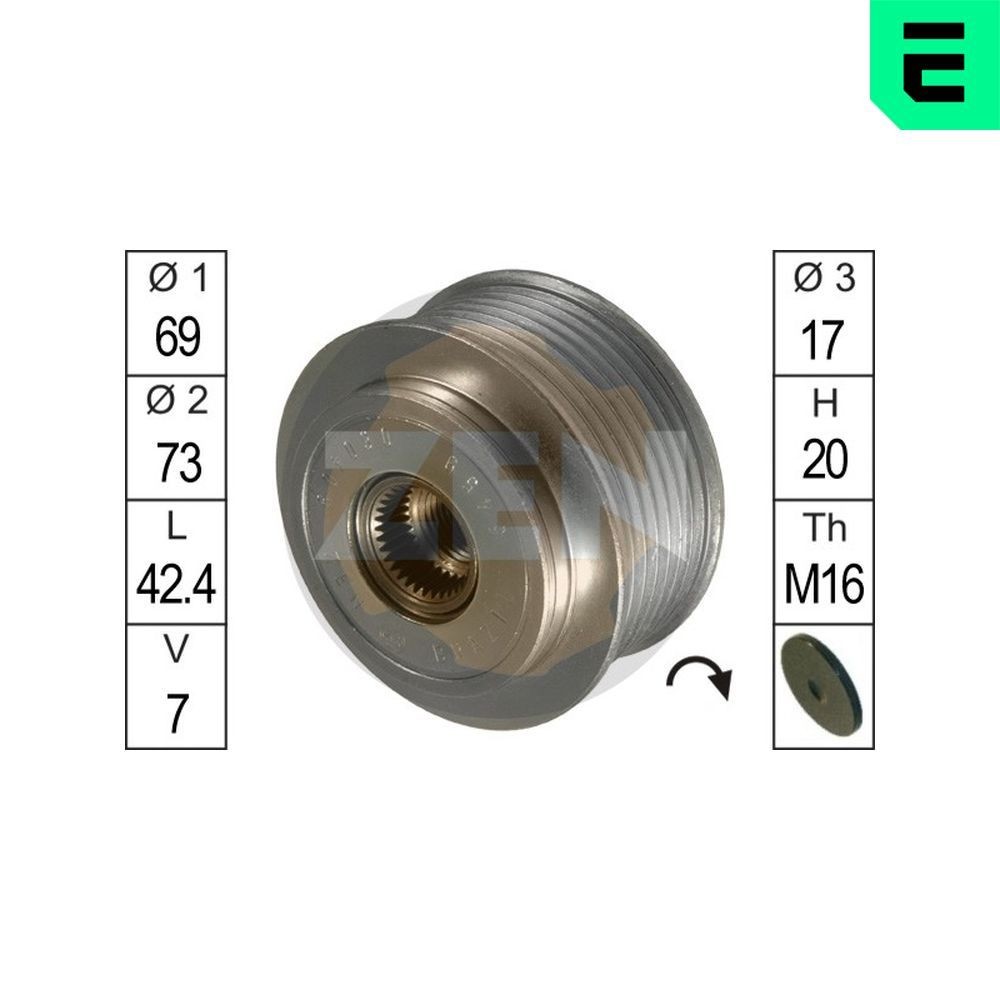 ERA Dispositivo ruota libera alternatore ZN5459 ZN5459 costo Puleggia alternatore ERA HYUNDAI GETZ