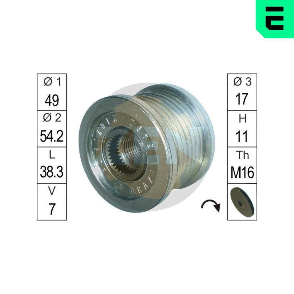 ERA Dispositivo ruota libera alternatore ZN5492 ZN5492 costo Puleggia alternatore RENAULT ESPACE ERA