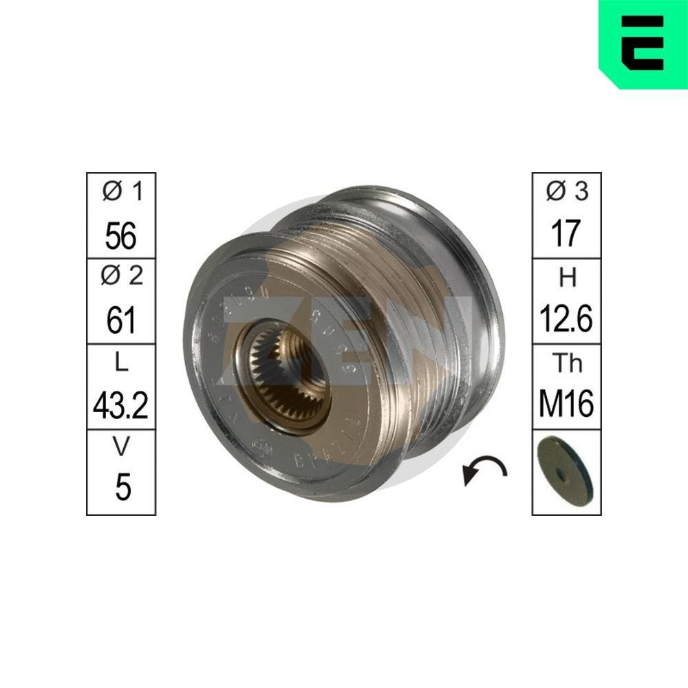 ERA Vapaakytkin ZN5505 ZN5505 ERA Laturin vapaakytkin Audi 90 hinta