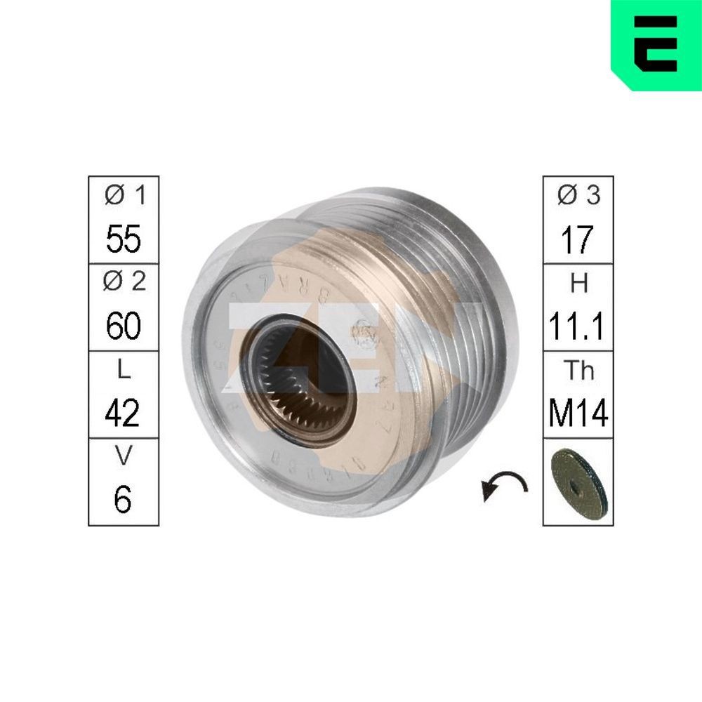 ERA Dynamopoelie ZN5516 ZN5516 Dynamo poelie VOLVO 140 ERA