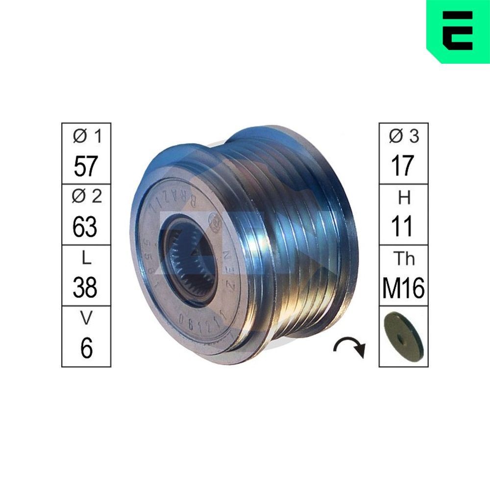 ERA Ģeneratora brīvgaitas mehānisms ZN5561 Ģeneratora brīvgaitas mehānisms ERA STELVIO ZN5561 lēti