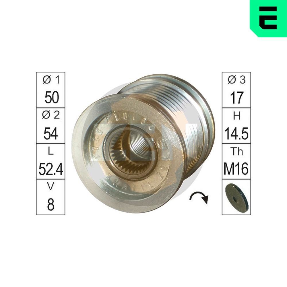 ERA Vapaakytkin ZN5563 ZN5563 ERA Laturin osat Mercedes-Benz M-sarja hinta