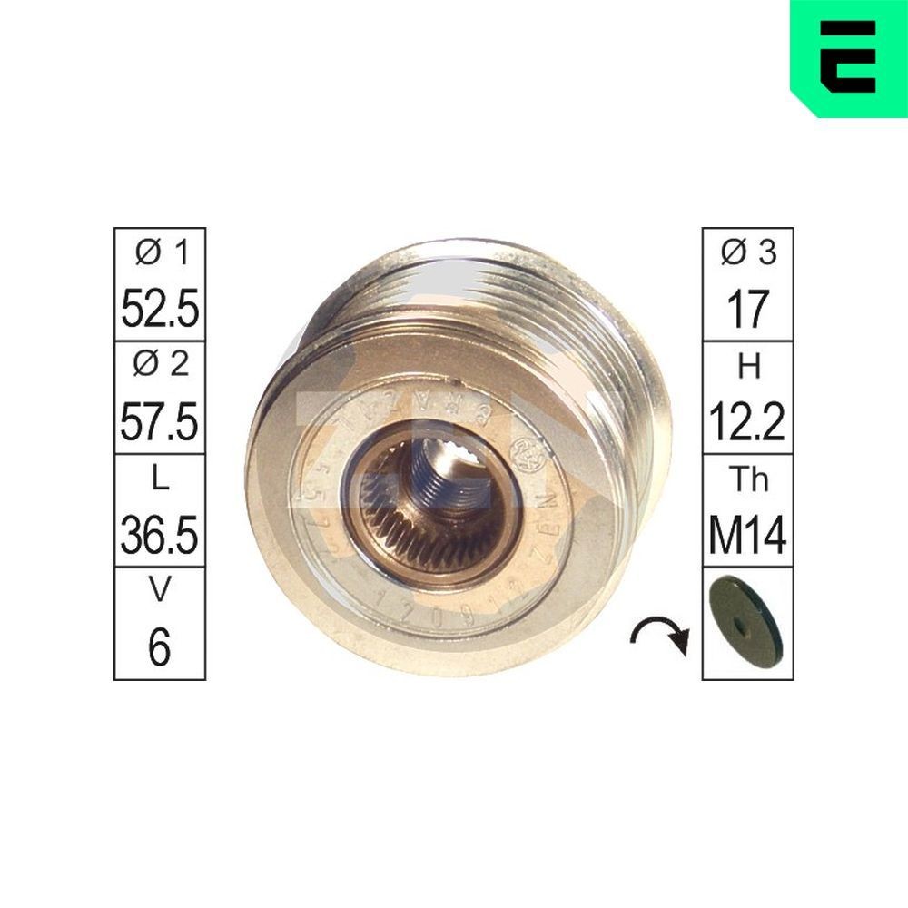 ERA Generaatori vabakäik ZN5572 ERA ZN5572 Generaatori vabakäik Hyundai TERRACAN originaal