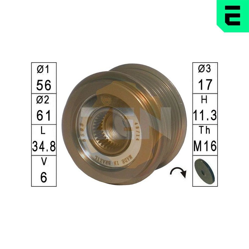 ERA Vapaakytkin ZN5595 ZN5595 ERA Laturin vapaakytkin Audi 90 hinta