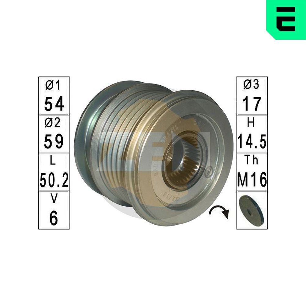 ERA Frihjulskoppling, generator ZN5624 ZN5624 ERA frihjul generator OPEL SIGNUM