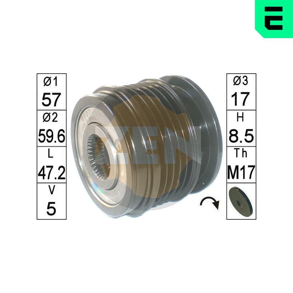 ERA Generatortomgang ZN6007 ERA ZN6007 Frihjul dynamo Alfa Romeo BRERA billige