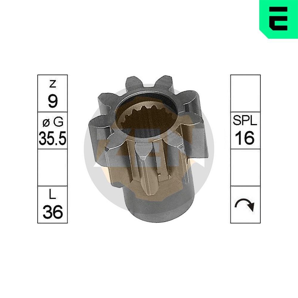 ERA Pinion, starter ZN9403 ZN9403 ERA freewheel gear, starter VOLVO XC90