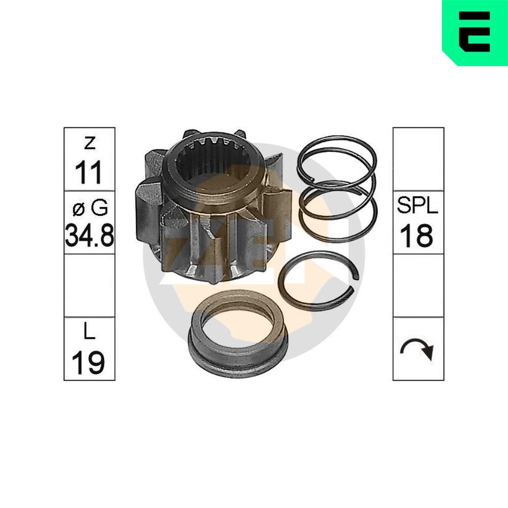ERA Spidshjul, starter ZN9426 Friløbsgear, starter ERA Renault MODUS ZN9426