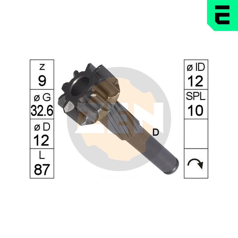 ERA Spidshjul, starter ZN9526 Friløbsgear, starter ERA MODUS ZN9526 billig