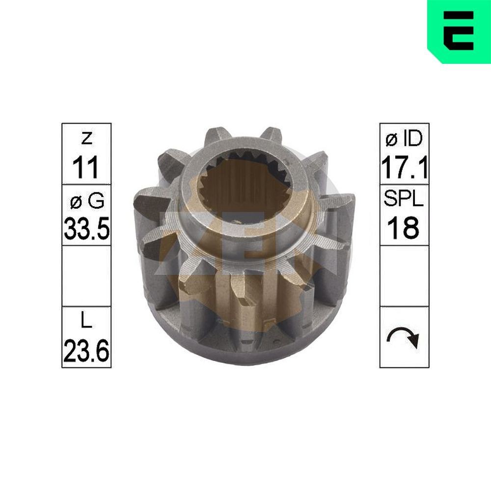 ERA Spidshjul, starter ZN9632 Friløbsgear, starter ERA MODUS ZN9632 billig