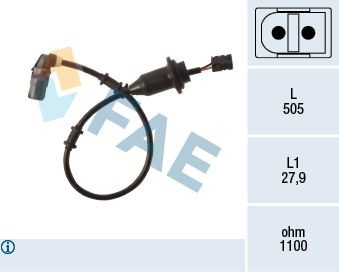 FAE Snímač počtu otáčok kolesa 78498 78498 Snímač ABS MERCEDES-BENZ Trieda M FAE