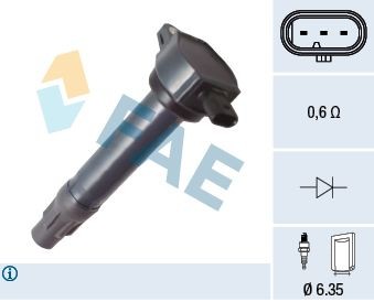FAE Zapaľovacia cievka 80380 Jednotka zapaľovacích cievok FAE CRETA / ix25 80380 lacné