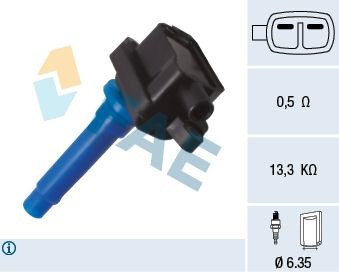 FAE Tændspole 80420 Tændspoleenhed FAE 1-serie 80420 billig
