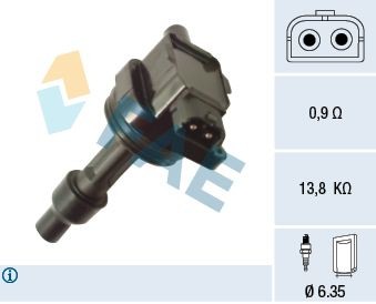 FAE Bobine 80442 80442 Bobine FAE PEUGEOT 208