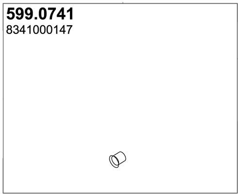 ASSO Kit montaggio silenziatore 599.0741 ASSO 599.0741 Kit di montaggio silenziatore Mercedes Vito Mixto W639 originali prezzo