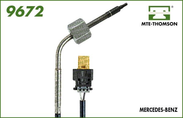 MTE-THOMSON Sensor, uitlaatgastemperatuur 9672 Uitlaatgas temperatuur sensor MTE-THOMSON B-Klasse 9672 goedkoop