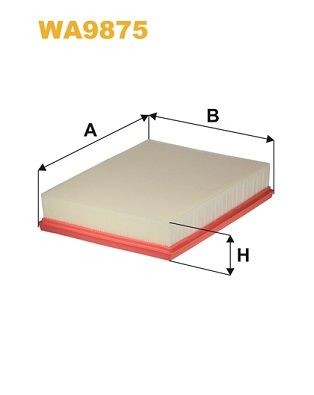WIX FILTERS Filtro aria WA9875 Filtro aria WIX FILTERS WA9875 Filtri Mercedes 470