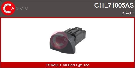 CASCO Alarmlicht schakelaar CHL71005AS CASCO CHL71005AS Waarschuwingsknipperlamp schakelaar Clio IV Van prijs