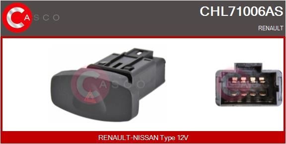 CASCO Hazard Light Switch CHL71006AS CHL71006AS CASCO switch, hazard light for VOLVO V40
