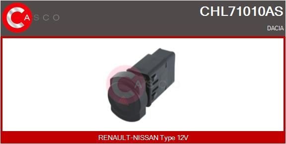 CASCO Alarmlicht schakelaar CHL71010AS Chrysler GRAND VOYAGER Waarschuwingsknipperlamp schakelaar CASCO CHL71010AS