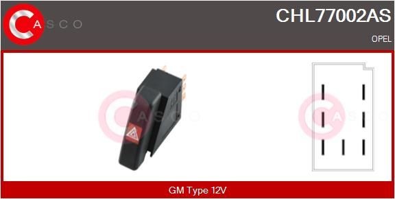 CASCO Interruttore, Lampeggiatore d'emergenza CHL77002AS CASCO CHL77002AS Interruttore, lampeggiatore d'emergenza BMW Z4 originali