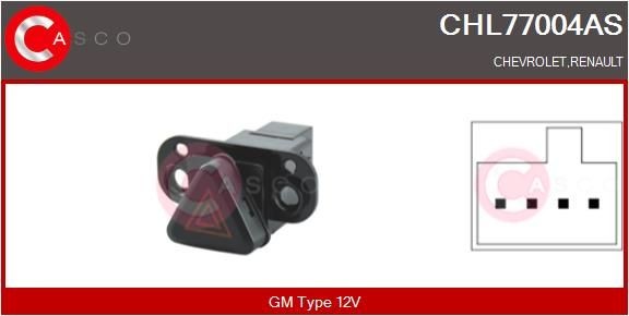 CASCO Interruttore, Lampeggiatore d'emergenza CHL77004AS CHL77004AS costo Interruttore, lampeggiatore d'emergenza MERCEDES-BENZ VITO CASCO