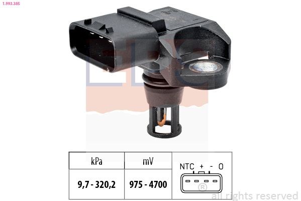 EPS Snímač plniaceho tlaku 1.993.385 1.993.385 Snímač plniaceho tlaku EPS BMW X6