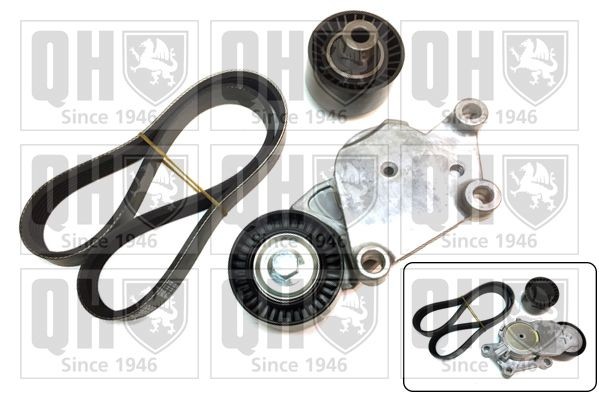 Σετ ιμάντων poly-V QUINTON HAZELL QDK69 QUINTON HAZELL QDK69: Κιτ ιμάντα κίνησης Peugeot 107 2011