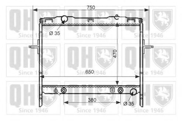 QUINTON HAZELL Ψυγείο, ψύξη κινητήρα QER2208 QER2208 Ψυγειο νερου KIA SORENTO QUINTON HAZELL