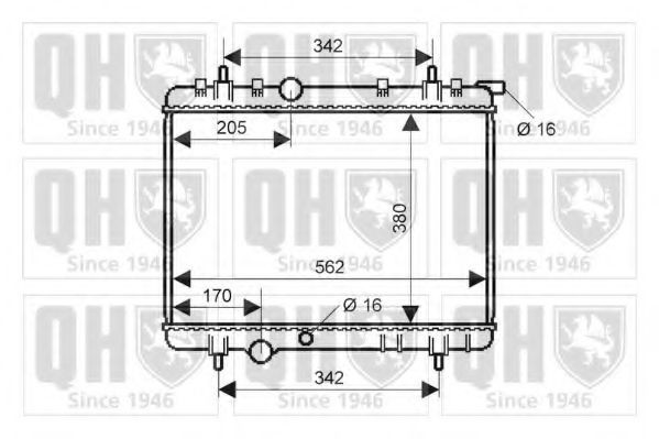 QUINTON HAZELL Radiateur QER2286 QER2286 Radiateur QUINTON HAZELL CITROЁN XANTIA