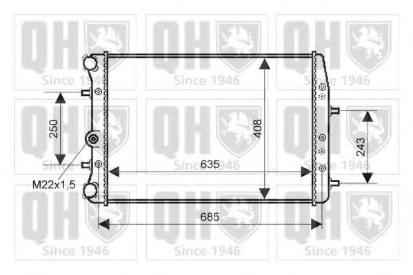 QUINTON HAZELL Radiatore motore QER2345 QER2345 Radiatore SEAT LEON QUINTON HAZELL costo
