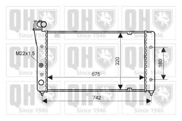 QUINTON HAZELL Radiatore motore QER2348 QER2348 costo Radiatore SEAT LEON QUINTON HAZELL