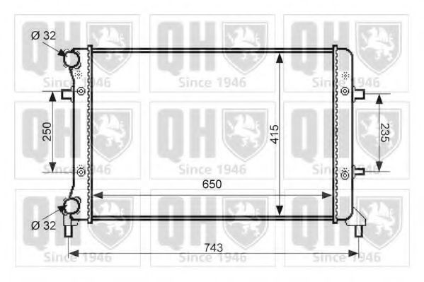 QUINTON HAZELL Radiatore motore QER2356 QER2356 Radiatore QUINTON HAZELL SEAT LEON costo