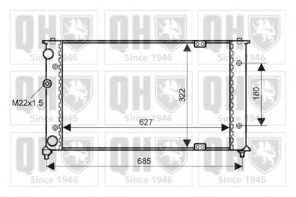 QUINTON HAZELL Radiatore motore QER2365 QER2365 Radiatore QUINTON HAZELL SEAT LEON costo