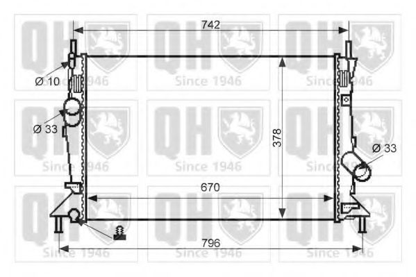 QUINTON HAZELL Radiatore motore QER2402 QER2402 Radiatore QUINTON HAZELL FORD ESCORT costo