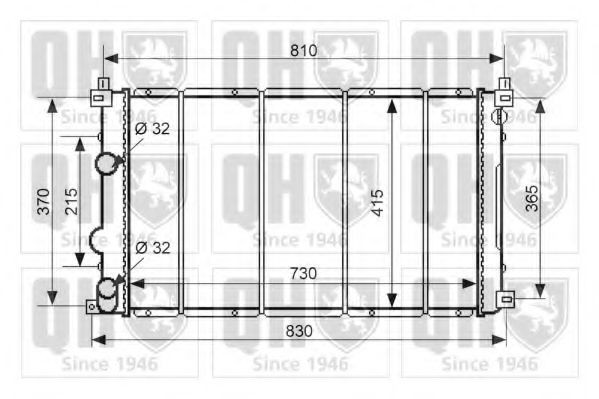QUINTON HAZELL Radiateur QER2493 QER2493 Radiateur OPEL ZAFIRA QUINTON HAZELL