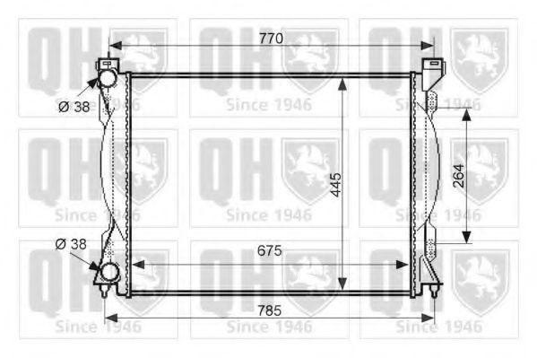 QUINTON HAZELL Radiatore motore QER2531 QER2531 QUINTON HAZELL Radiatore acqua MINI prezzo