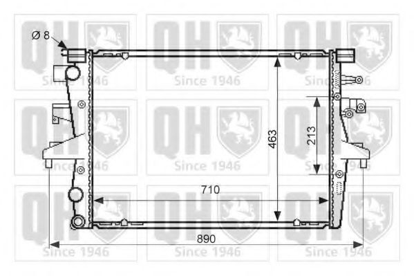 QUINTON HAZELL Radiador, arrefecimento do motor QER2537 Radiador de água QUINTON HAZELL FORTWO QER2537 baratos