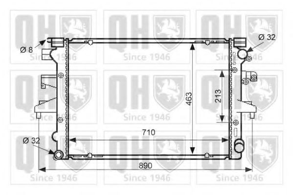 QUINTON HAZELL Ψυγείο, ψύξη κινητήρα QER2539 Ψυγειο νερου QUINTON HAZELL SORENTO QER2539 φθηνά